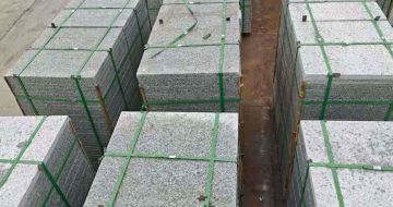 金昌芝麻白地铺板  地铺石