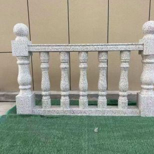 金昌芝麻白阳台栏杆 花岗岩栏杆