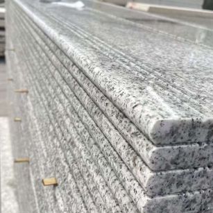 金昌芝麻白楼梯踏步 花岗岩楼梯板材