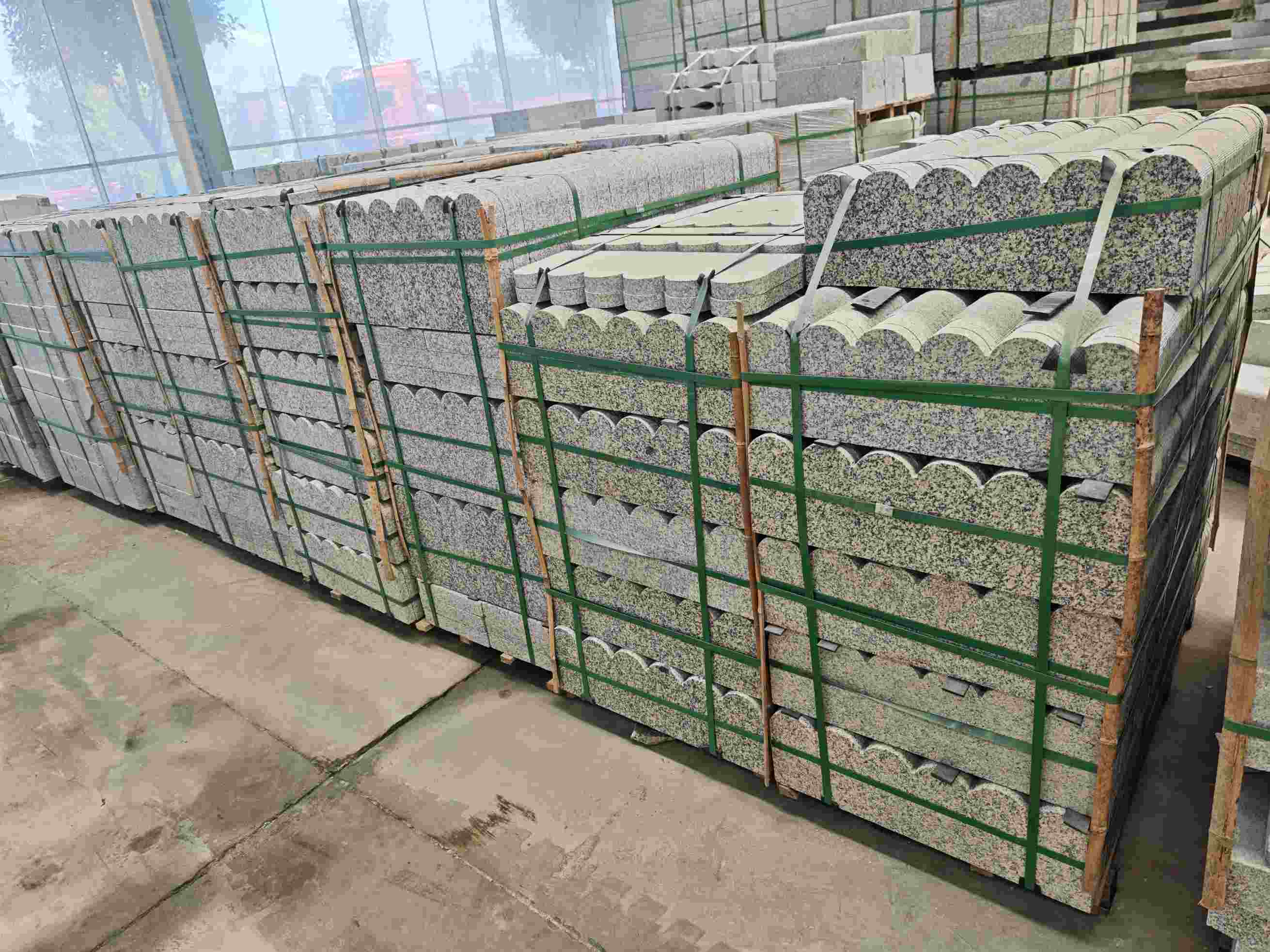 金昌芝麻白芙蓉白花边石