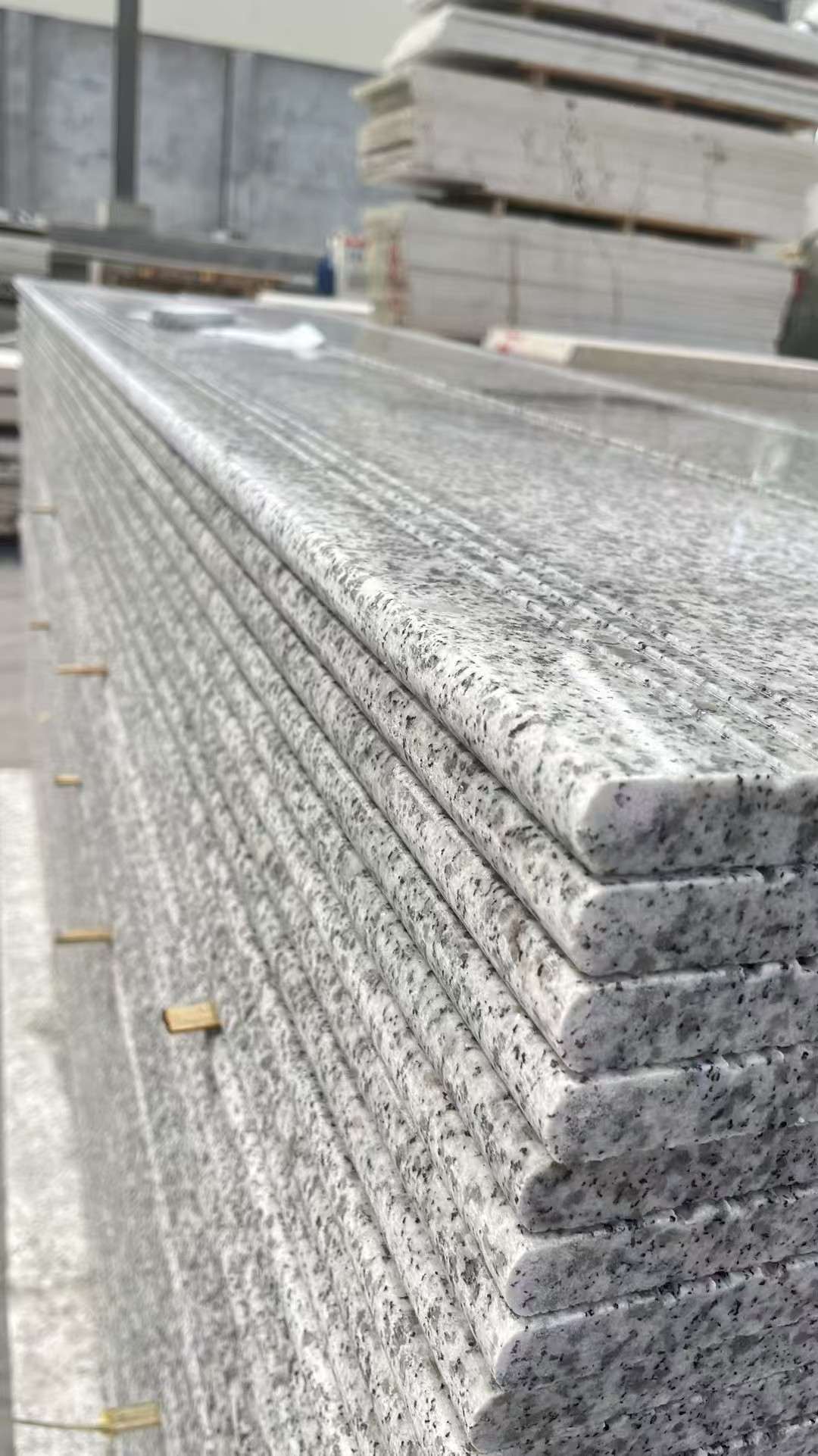 金昌芝麻白楼梯踏步 花岗岩楼梯板材