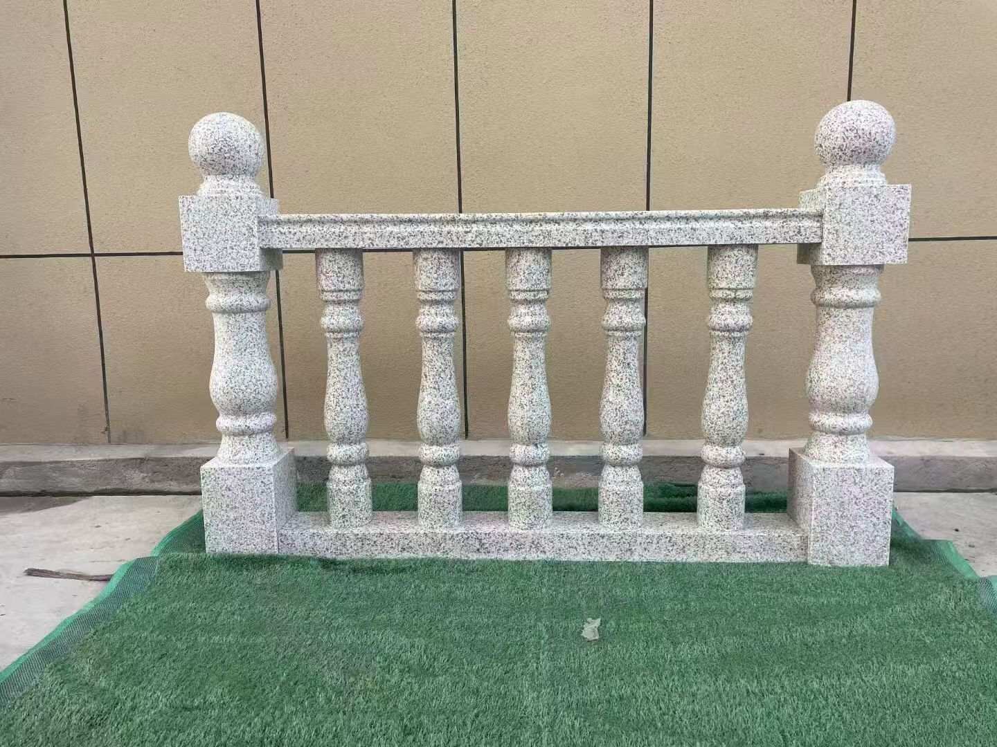 金昌芝麻白阳台栏杆 花岗岩栏杆