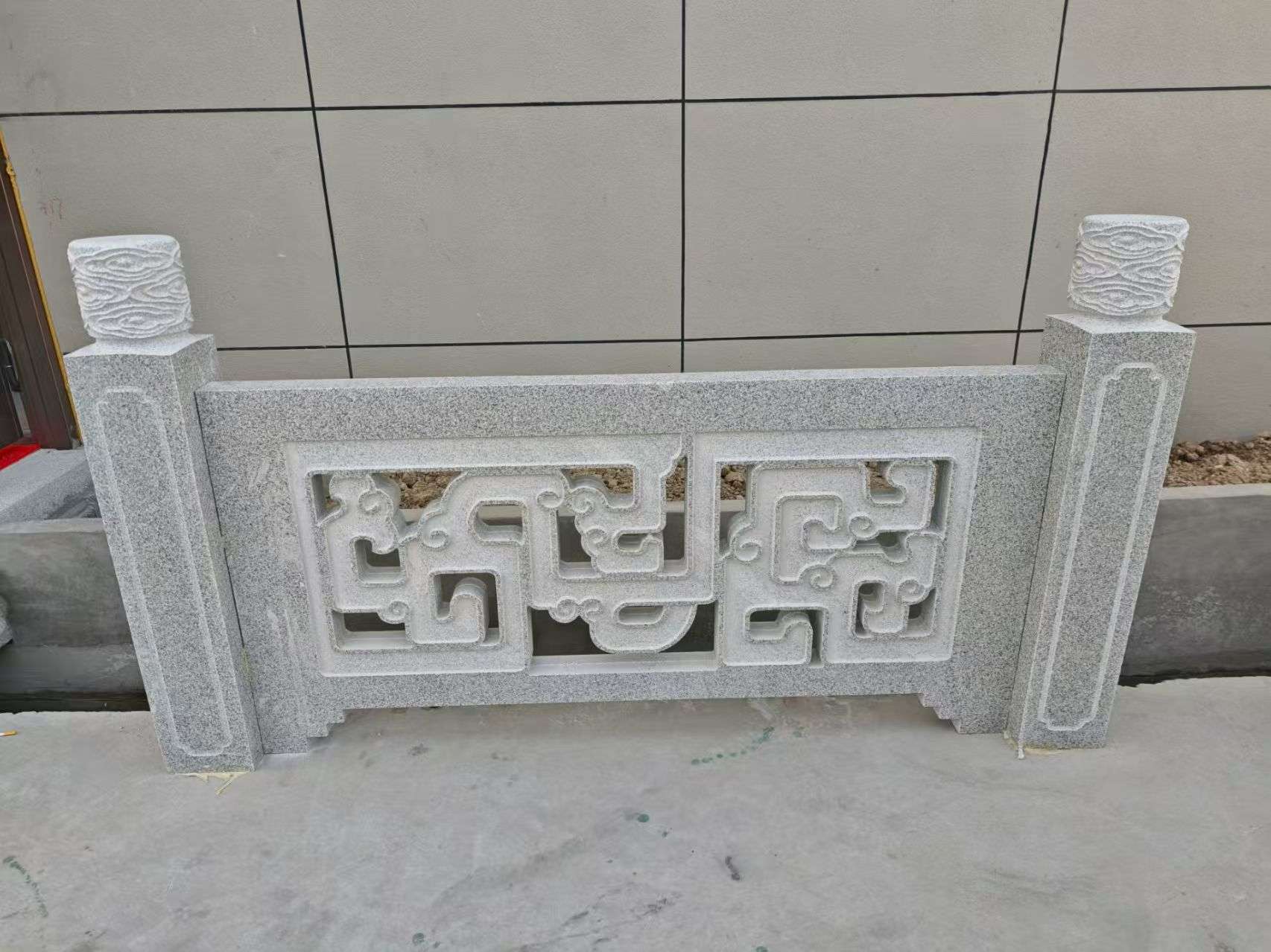 金昌芝麻白河道栏杆 桥栏杆