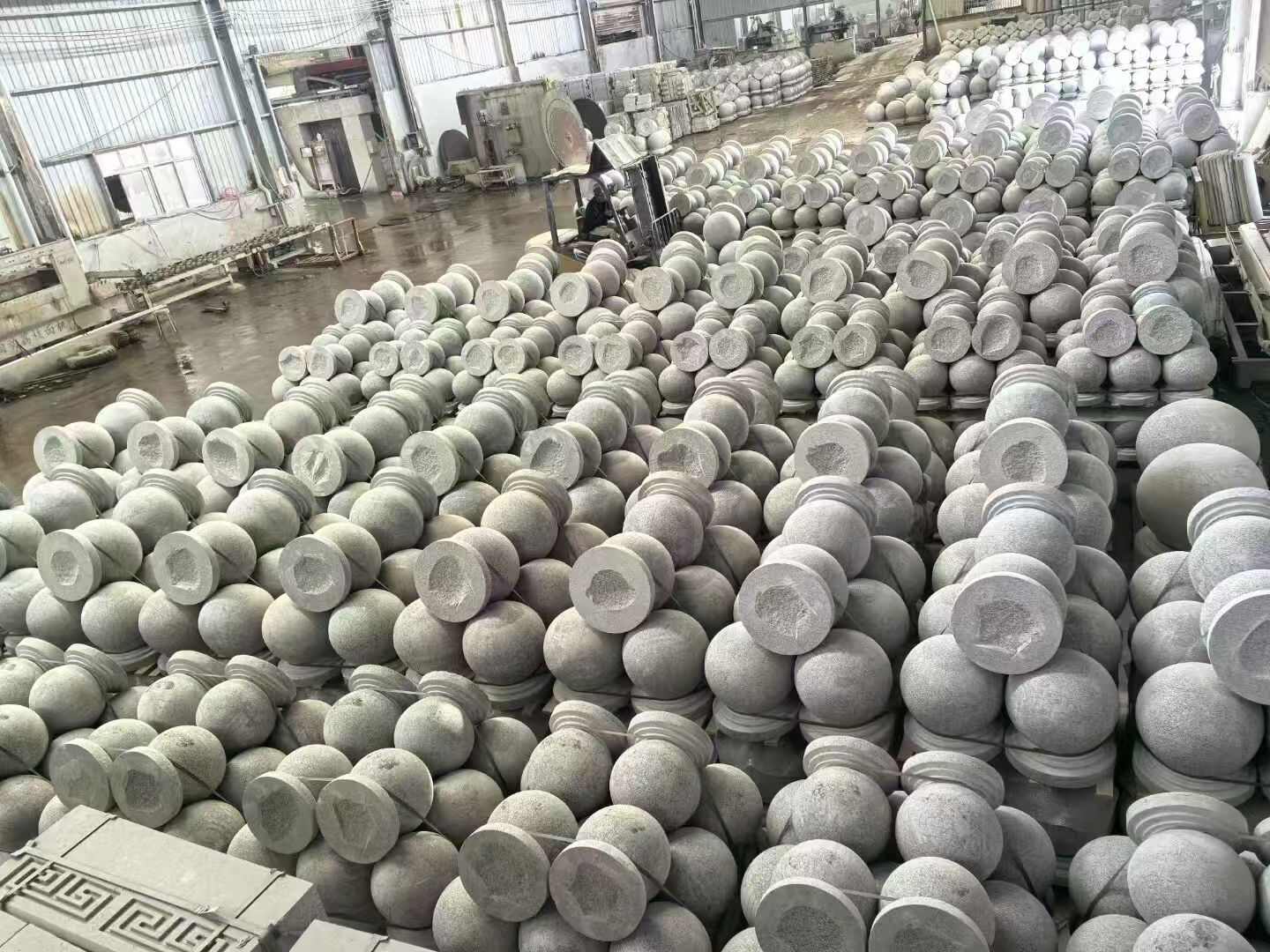 金昌芝麻白圆球 石球 挡车球